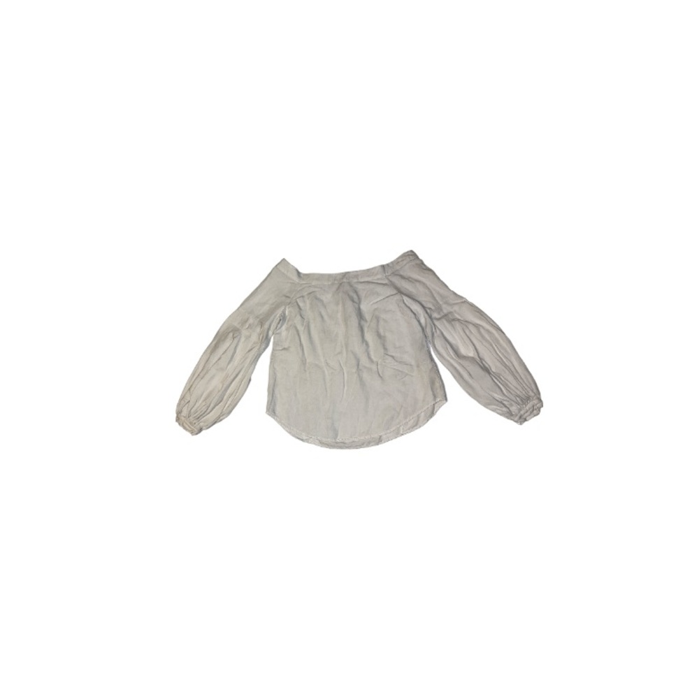 Anthropologie Floreat White Linen Blend Boho Top - Women’s Size 10